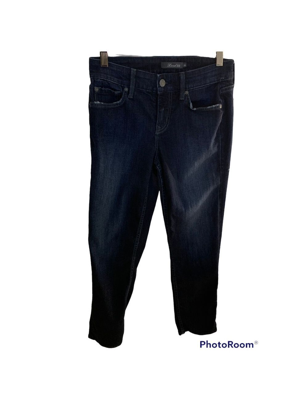 Level 99 Anthropologie Ladies Mid-Rise Ankle Straight Crop Jeans Size 26